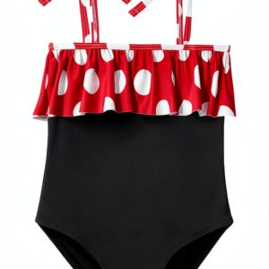 Girls One Piece Swimsuits UPF 50 Plus 3D Print Designs-0
