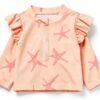 Gerber Baby Girls UPF 50 Swimwear Pink Starfish Design-2