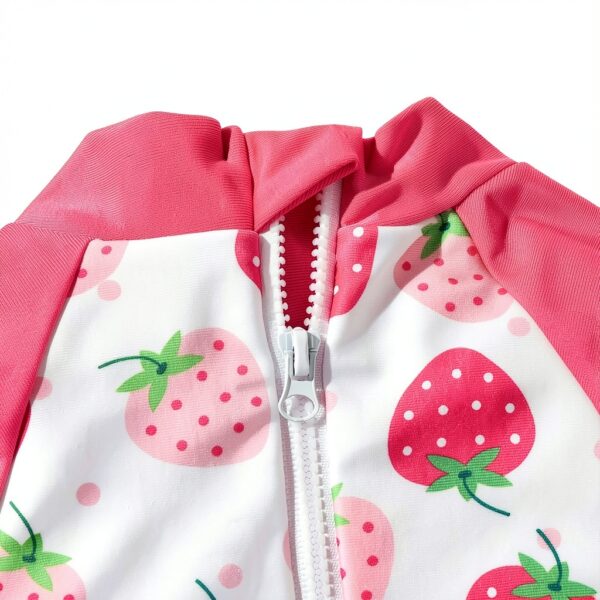 Aalizzwell Baby Girls Long Sleeve Swimsuit Polyester Spandex-3
