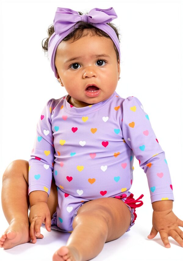RuffleButts Baby One Piece Swimsuits UPF50 Sun Protection-2