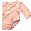 Gerber Baby Girls UPF 50 Swimwear Pink Starfish Design-4