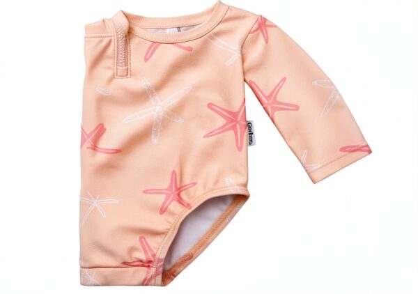 Gerber Baby Girls UPF 50 Swimwear Pink Starfish Design-4