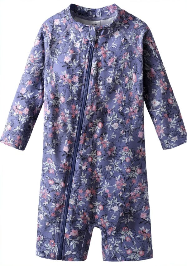 Baby Girl Rash Guard Swimwear UPF 50 Plus Quick Dry Zipper-0