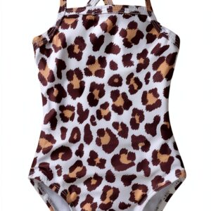 Aalizzwell Baby Girl Swimsuit Soft Quick-Dry One Piece-0