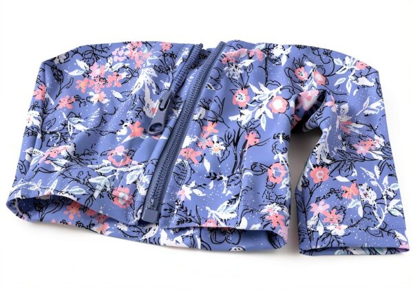 Baby Girl Rash Guard Swimwear UPF 50 Plus Quick Dry Zipper-3