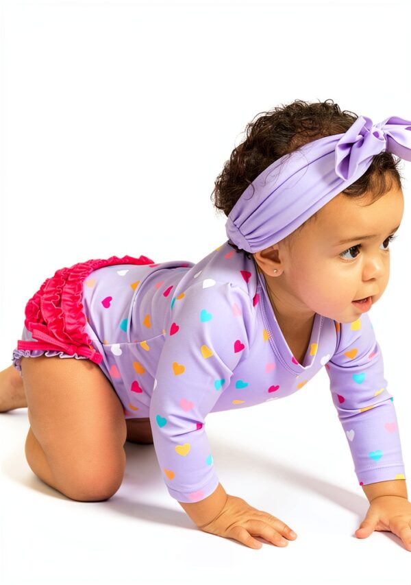 RuffleButts Baby One Piece Swimsuits UPF50 Sun Protection-3