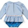 Baby Girls UPF 50 Swimwear Long Sleeve One Piece Princess-1