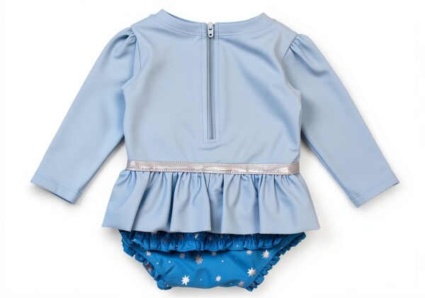 Baby Girls UPF 50 Swimwear Long Sleeve One Piece Princess-1
