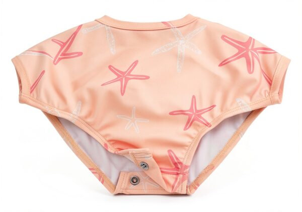 Gerber Baby Girls UPF 50 Swimwear Pink Starfish Design-3