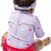 RuffleButts Baby One Piece Swimsuits UPF50 Sun Protection-4