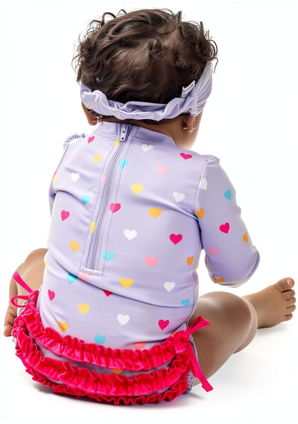 RuffleButts Baby One Piece Swimsuits UPF50 Sun Protection-4