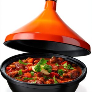 Bruntmor Cast Iron Moroccan Tagine Pot-0