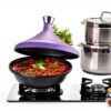 Bruntmor Cast Iron Tagine Pot Kitchen Cookware-3
