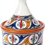 Moroccan Handcrafted Tagine Pot 4x4x5.5in Ceramic No Lid-0