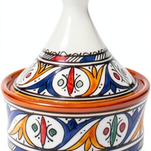 Moroccan Handcrafted Tagine Pot 4x4x5.5in Ceramic No Lid-0