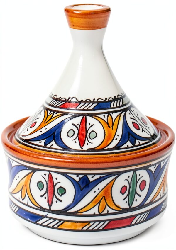 Moroccan Handcrafted Tagine Pot 4x4x5.5in Ceramic No Lid-0