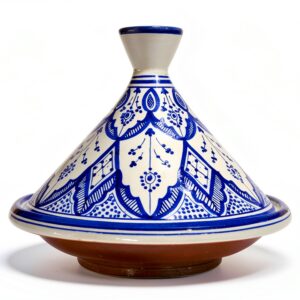 Morocco Treasures 12 inch Handmade Tagine Fes Blue Kitchen-0