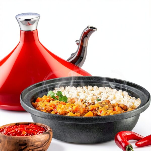 Sound Around Cast Iron Tagine Pot Glossy-6