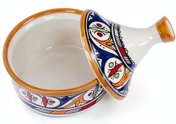 Moroccan Handcrafted Tagine Pot 4x4x5.5in Ceramic No Lid-1