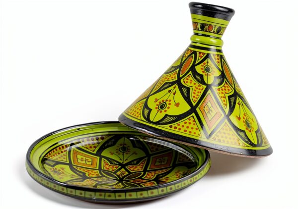 Morocco Treasures 12" Handmade Ceramic Serving Tagine-1