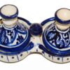 Handcrafted Tagine Spice Holder with Lid 6.5" Wide Removable Covers-2