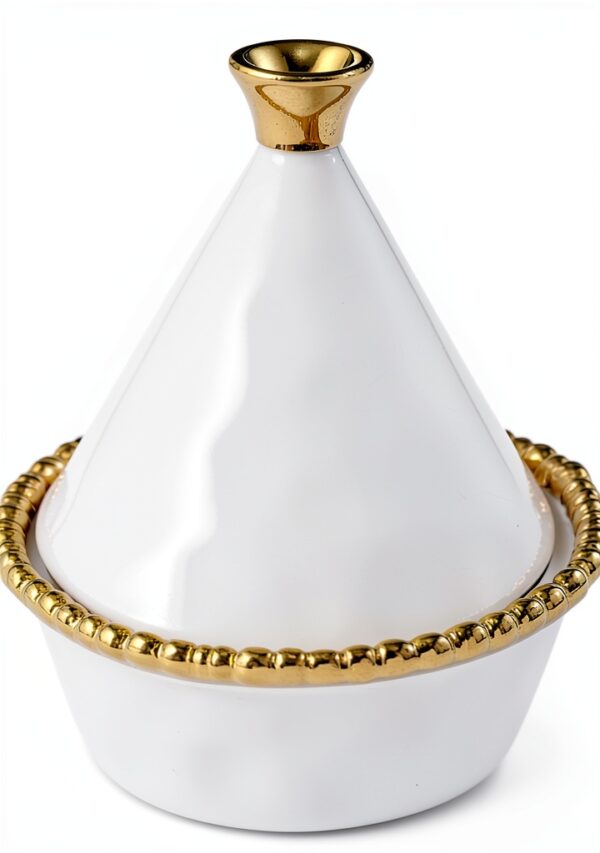 Pampa Bay Titanium-Plated Tagine 5-Inch with Porcelain Lid – Oven &-0