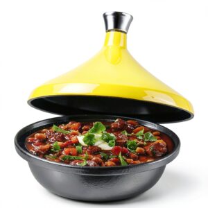 Bruntmor Cast Iron Tagine Pot Kitchen Cookware-0