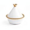 Pampa Bay Titanium-Plated Tagine 5-Inch with Porcelain Lid – Oven &-1