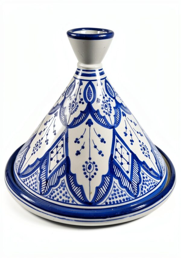Morocco Treasures 12 inch Handmade Tagine Fes Blue Kitchen-2