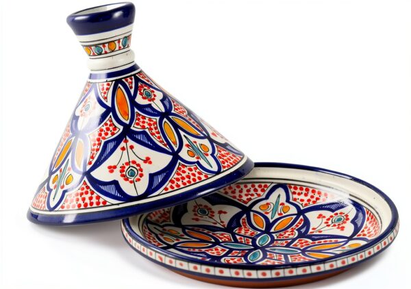 Tagine Treasures of Morocco Hand Painted Ceramic-1
