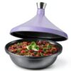 Bruntmor Cast Iron Tagine Pot Kitchen Cookware-0