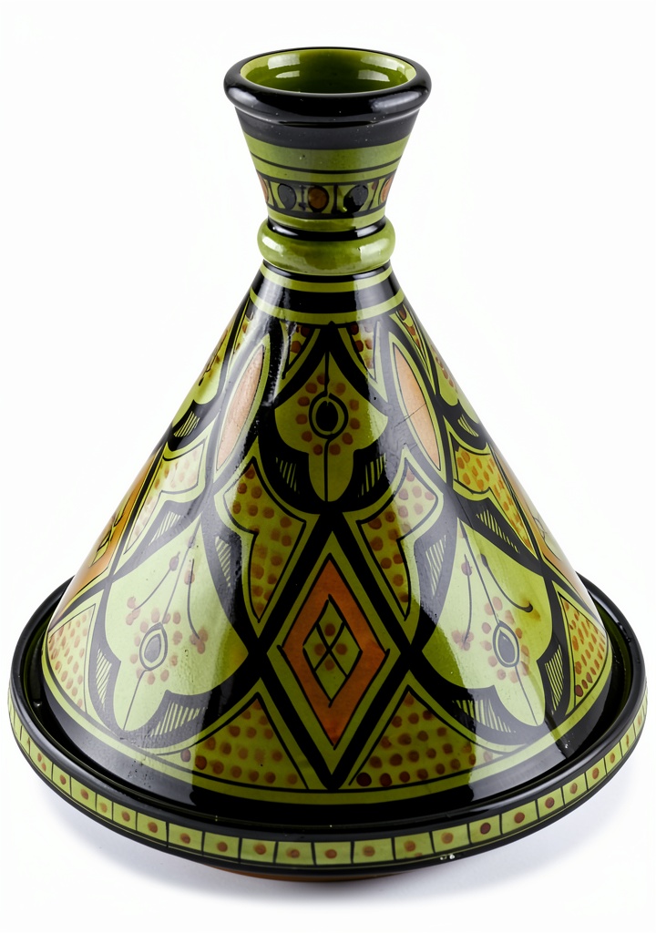 Handmade ceramic serving tagine from Treasures of Morocco