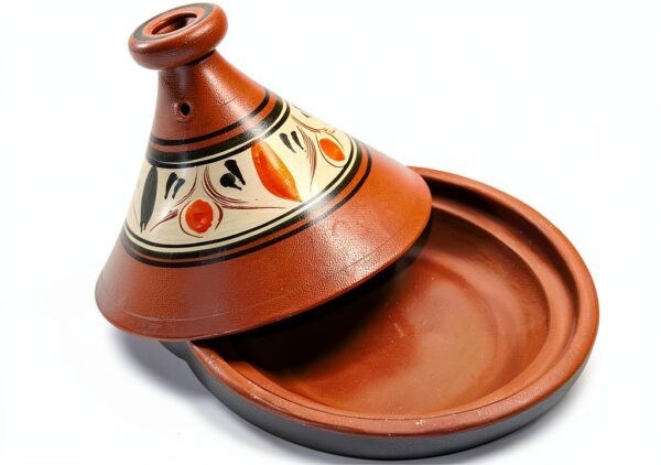 Hand Made 10-Inch Clay Tagine with Lid Glazed Medium Tagine-0