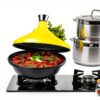 Bruntmor Cast Iron Tagine Pot Kitchen Cookware-3