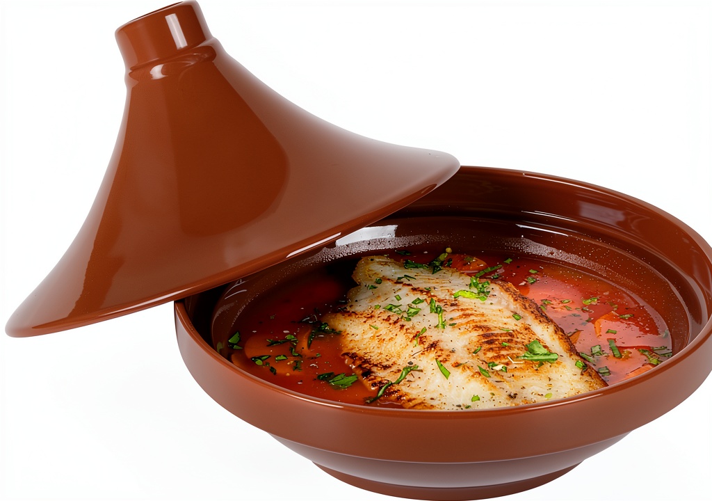 Restaurantware terracotta tagine on a kitchen counter