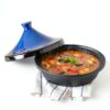 Tagine TAGINEBLUEPOT 3.3 Qt Cast Iron with Ceramic Lid-5