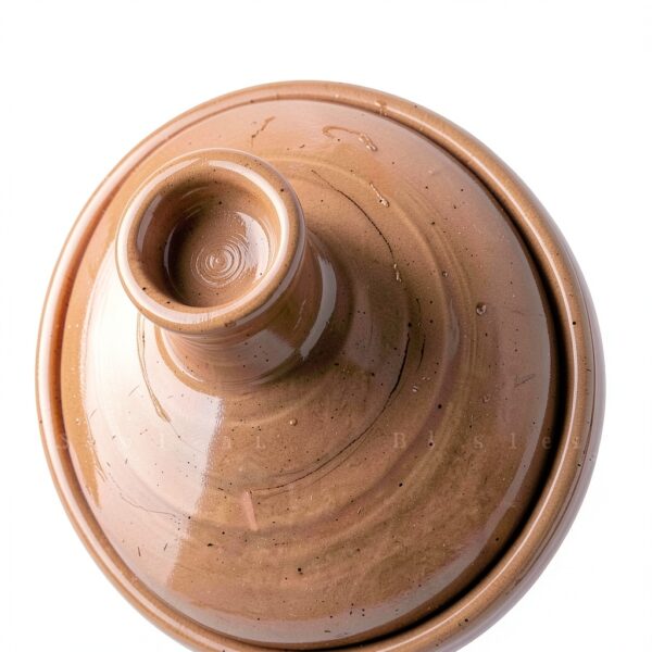 Swadeshi Blessings Hand Polished Clay Tagine with Terracotta Lid 2.8L-2