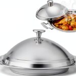 Starpia Stainless Steel Tagine Pot 3 Quart with Lid Polished Finish-0