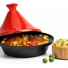 Moroccan Tagine Pot CIT-447 4-Quart Ceramic Lid Cast Iron-1