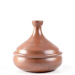 Swadeshi Blessings Hand Polished Clay Tagine with Terracotta Lid 2.8L-0