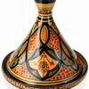 Tagine 8 Inch Yellow Hand Painted Serving Tagine Treasures of Morocco-0