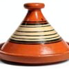Tagine Treasure Of Morocco 12.5 Inch Clay Circle Tagine Handcrafted-0