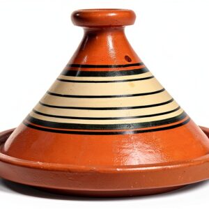 Tagine Treasure Of Morocco 12.5 Inch Clay Circle Tagine Handcrafted-0