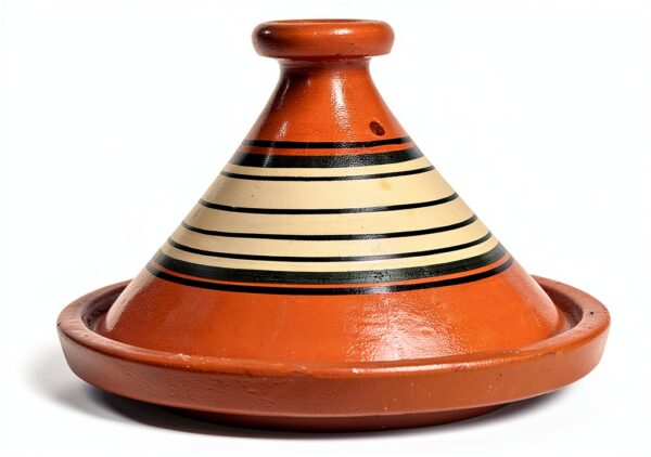 Tagine Treasure Of Morocco 12.5 Inch Clay Circle Tagine Handcrafted-0
