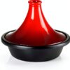 Le Creuset Tagine 2.3L Cerise Cast Iron Round Moroccan Tagine-0