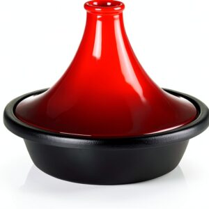 Le Creuset Tagine 2.3L Cerise Cast Iron Round Moroccan Tagine-0