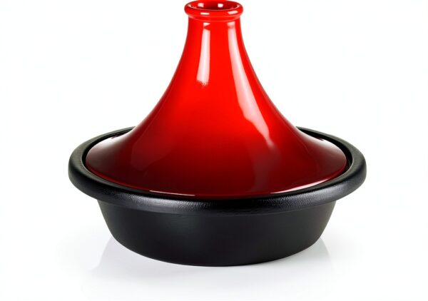 Le Creuset Tagine 2.3L Cerise Cast Iron Round Moroccan Tagine-0