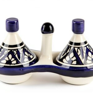 Casablanca Market Hand-Painted Clay Tagine Bowl 6" Wide 3.5" Tall-0