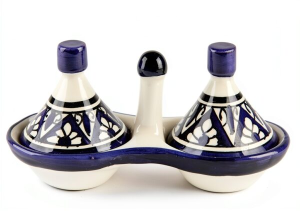 Casablanca Market Hand-Painted Clay Tagine Bowl 6" Wide 3.5" Tall-0