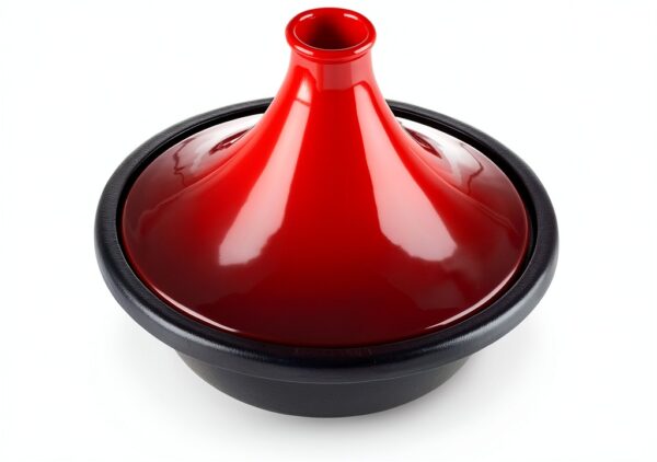 Le Creuset Tagine 2.3L Cerise Cast Iron Round Moroccan Tagine-1